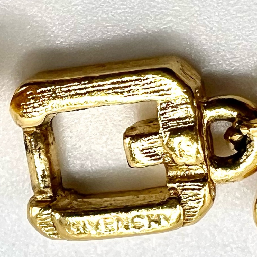 Authentic Vintage Givenchy Gold Logo Necklace - Picture 8 of 8